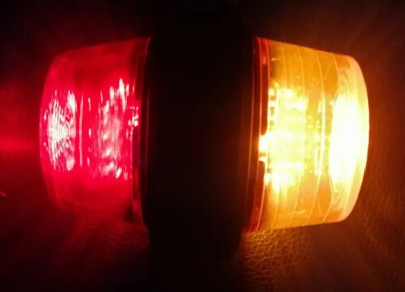 Комплект от 2 броя 12-24V ЛЕД LED Диодни Странични Маркери, Рогчета, Светлини За Камион, Ремарке, Каравана, Кемпер АТВ и др., червено-оранжево - 7