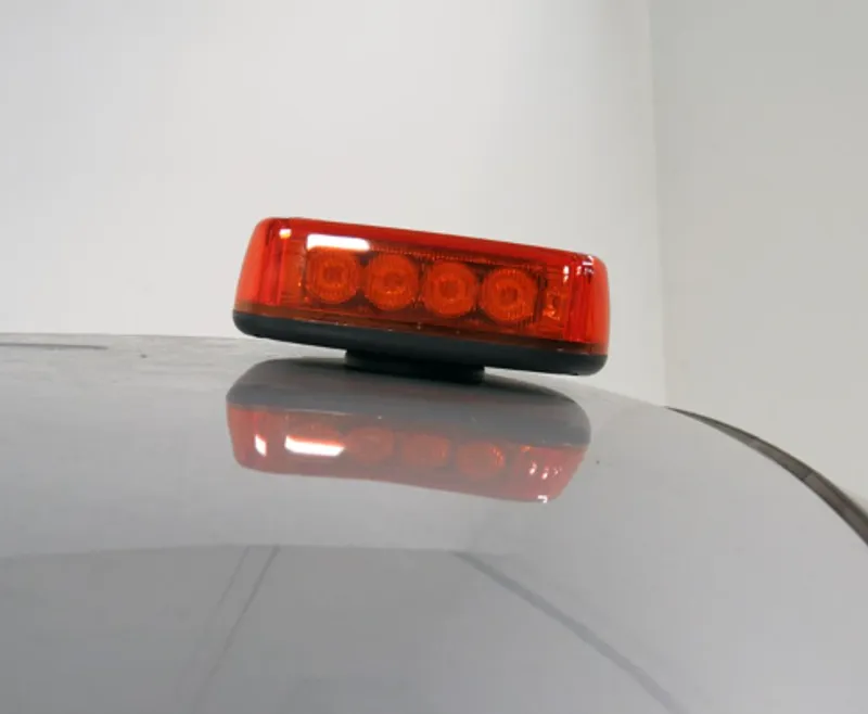 12V 24V LED Диодна Аварийна Сигнална Лампа Буркан с Магнит 15 режима Оранжево Стъкло За Пътна Помощ Платформа Снегорин и др. - 7