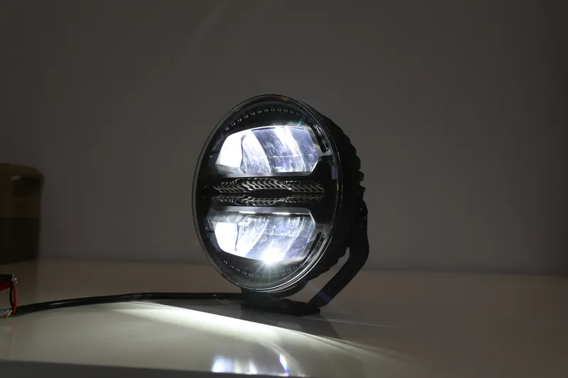 LED комбиниран халоген Flexzon Ø228 мм 12–24V, 175W, 11000 lm, оранжев/бял DRL и аварийна блиц светлина с 4 режима, E-mark, IP67/69K - 7