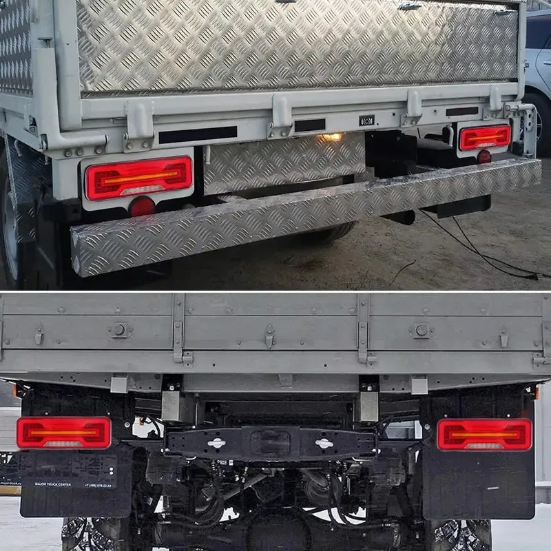 Универсални LED Стопове 12V 24V с Бягащ Мигач, Стоп, Габарит и Заден Ход E9 Сертифицирани Комплект от 2 броя - 7