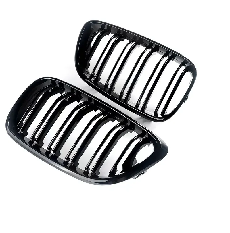 Двойни Бъбреци Решетки За БМВ BMW F22 F23 F24 F27 E87 2012г.-2018г. Черен Гланц Лак - 7