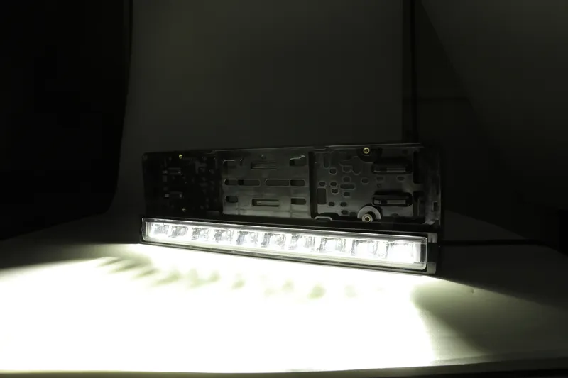 Рамка за Номер с Вграден LED Бар 20 51cm 12v 24v Бяла и Оранжева Дневна DRL Габаритна Светлина - 7
