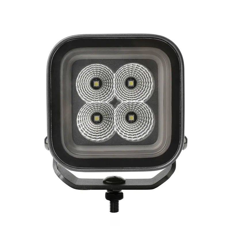 30W LED Халоген Бял, Разпръсната светлина с жълта и червена DRL светлина 12V-24V - 7