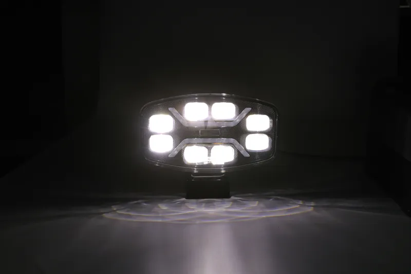 LED Халоген Фар DRL бяла/жълта светлина - 12-24V за джип, камион, агротехника и др. - 8