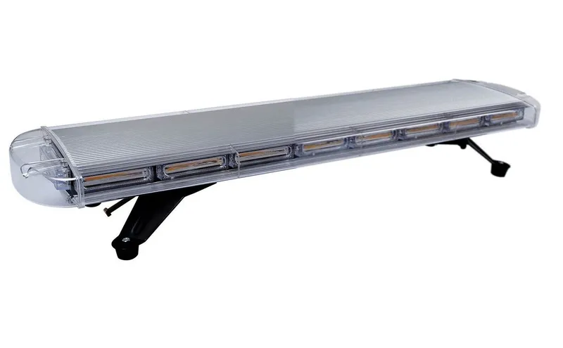 12V 24V Лед Led Диодна Мощна Синя Аварийна Сигнална Лампа Буркан 97.5 см 10 режина За Пътна Помощ Платформа Снегорин и др. - 8