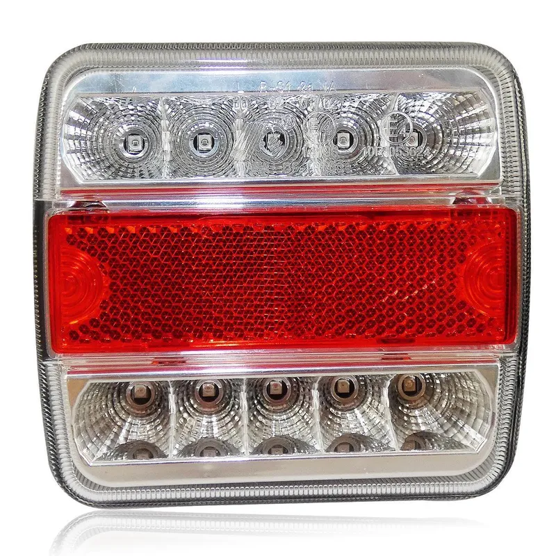 12V LED стопове пет функции за ремаркета и колесари с магнит кабел - 8