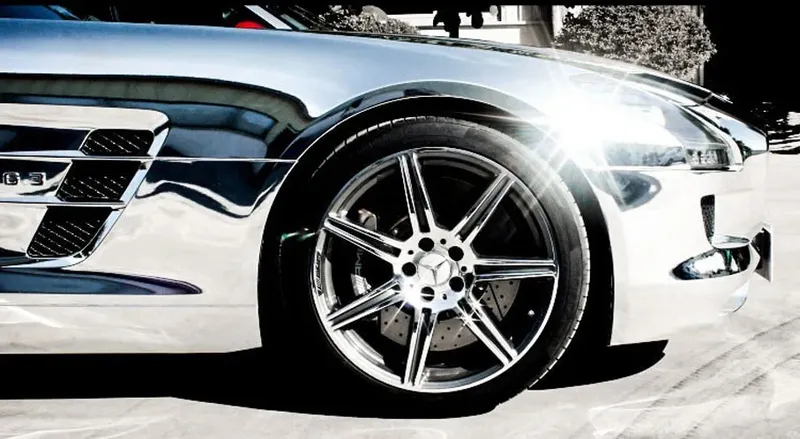 Декоративно автомобилно WRAP фолио 1.52 X 28M CHROME SILVER - 8