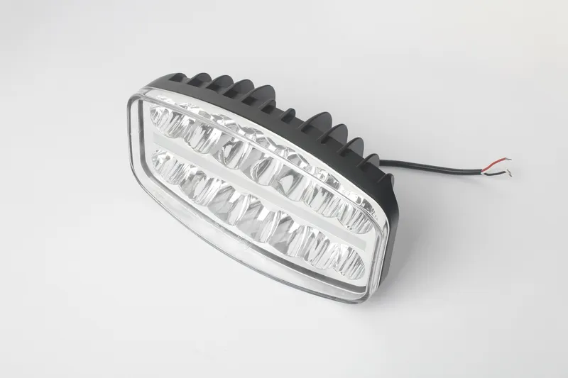 80W LED Лед Фар Халоген С Три Функции Неон ефект Бяло-Жълто/Оранжево Neon 24,5см x 13,9см 4100lm 12V - 24V E-Mark Подходящ За DAF MAN Scania Volvo Iveco и др. - 8