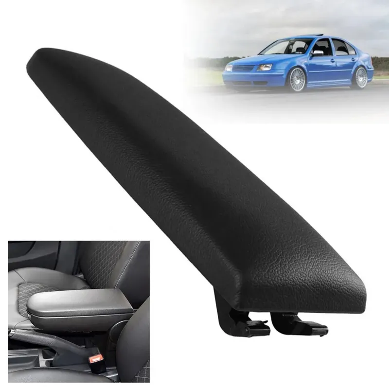 Капак за подлакътник VW Golf 4, Bora, Beetle, Polo, Passat, Jetta с черно кожено покритие - 8