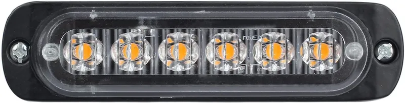 6 Led Аварийна Лампа, Жълта Блиц Светлина, Мигаща, 4 Броя с Контролер, 8 Режима На Работа, 12V - 8