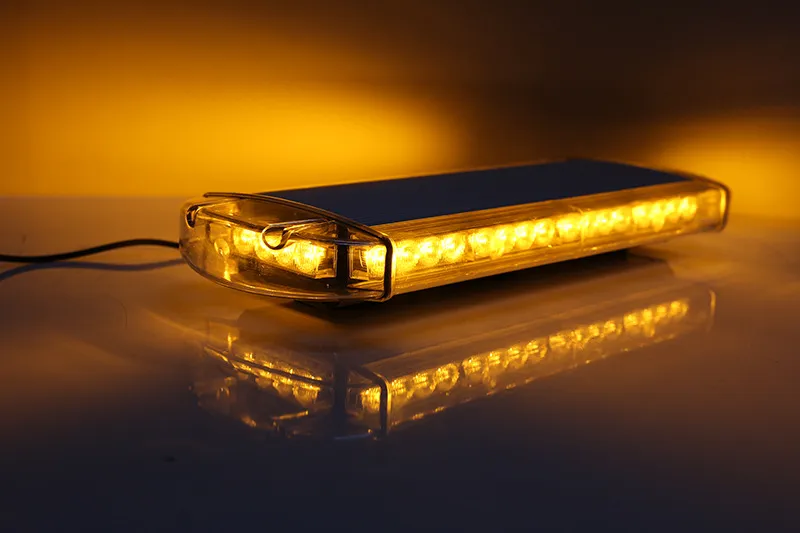 55см LED Аварийна Сигнална Лампа с Магнити, 10 Режима, E-Mark E9, 12V / 24V, Оранжева Светлина, За Пътна Помощ, Репатрак, Платформа, Снегорин, Багер, Бус и Ван - 8