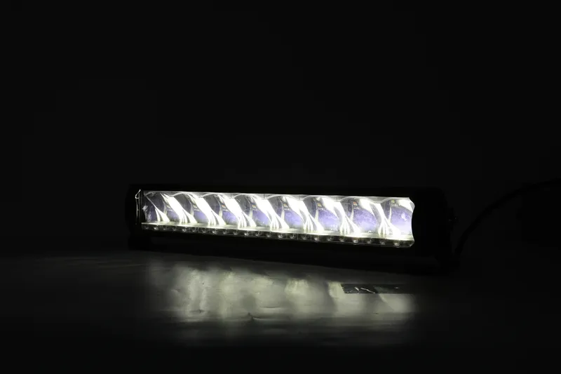 45 cm 12 - 24 V Висококачествен Led Bar Лед Бар Диоден Прожектор DRL с бяла габаритна светлина и оранжева аварийна блиц 80W 5500LM - 8