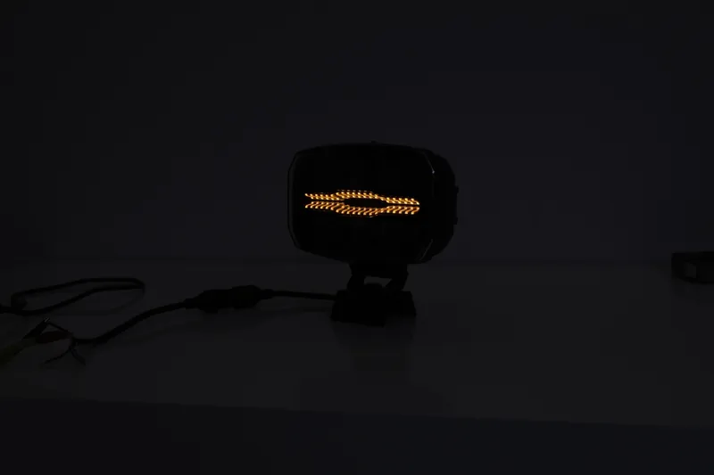 LED комбиниран халоген Flexzon 12–24V, 175W, 11000 lm, оранжев/бял DRL и аварийна блиц светлина с 4 режима, E-mark, IP67/69K - 8