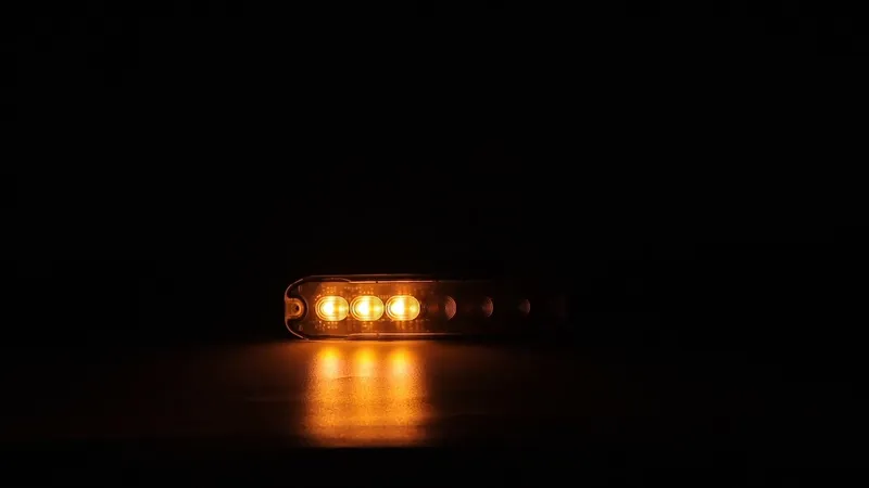 12 LED ЛЕД Комбинирана Жълто-Бяло Аварийна Лампа Блиц Светлина Мигаща За Пътна Помощ Платформа и др. 12-24V - 8