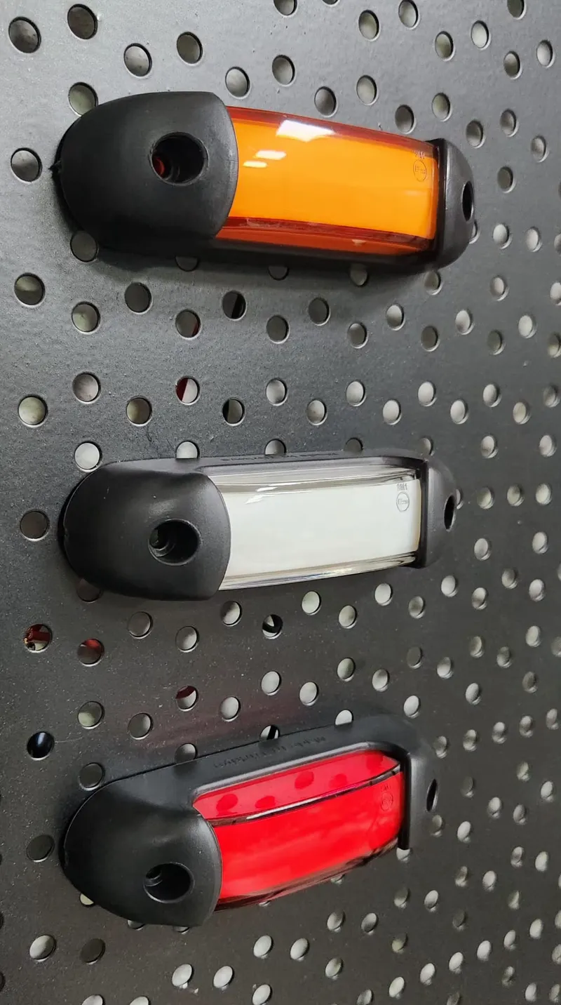LED габарит, маркер, токос, Бял, Неон ефект, 12V-24V - за ремаркета, платформи, камиони и др. - 8