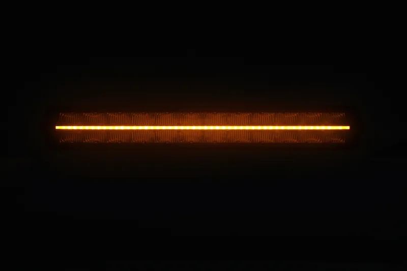 56 cm / 22 Инча 12V - 24V Led Bar Лед Бар Пиано дизайн Диоден Прожектор Супер Мощен Бяла и Оранжева Светлина Габарит Мъгла Блиц Високо Качество Ново Поколение 10900LM - 8