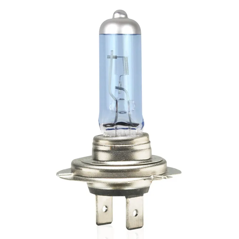 1 брой халогенна крушка H7 12V 55W с UV филтър Super White E4 - 0