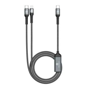 Кабел Phone Planet 2в 1 - Type C-CL 1.2m 100W