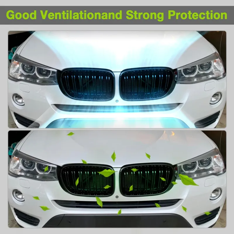 Двойни Бъбреци Решетки За БМВ BMW X3 X4 FACELIFT F25 F26 2014 - 2017г. Черен Гланц Лак - 3