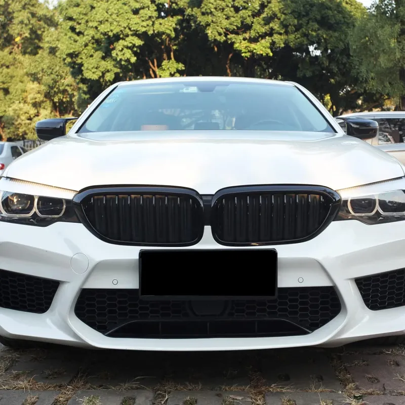 Двойни Бъбреци Решетки За BMW 5 Series БМВ 5-та Серия G30 G31 G38 2017-2019г. 520i, 523i, 528i, 530i, 535i, 550i, 520d, 530d, 530e, 530eX, 530iX, 550iX (xDrive), 540dXЧерен Гланц Лак - 11
