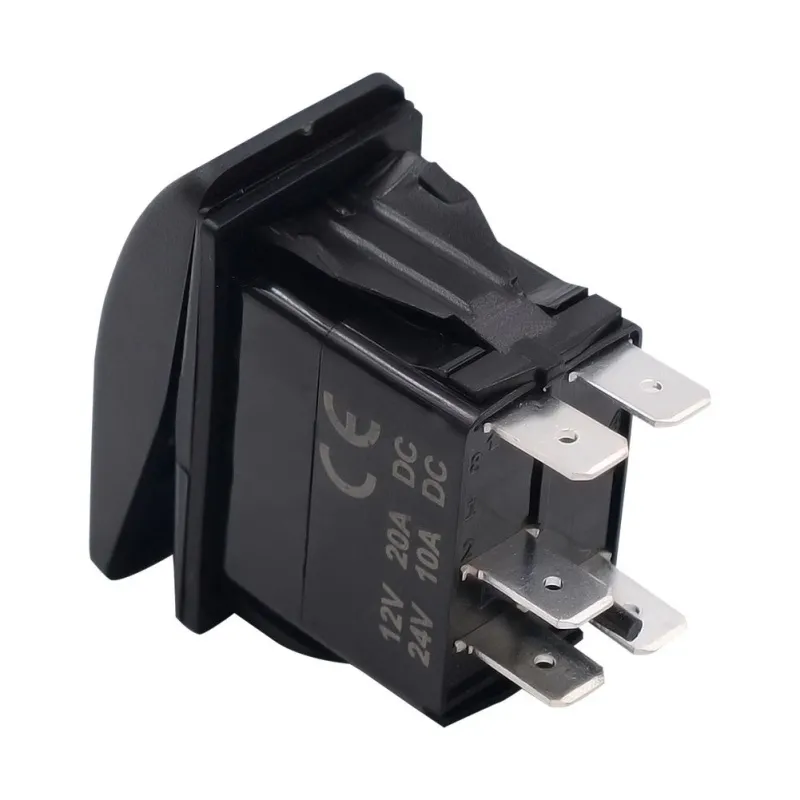 Копче, Бутон, За Вграждане, за LED Лед Бар, Халоген, Задна Светлина, 12V - 24V, Надпис  TRAY LIGHTS , Синя Светлина - 3