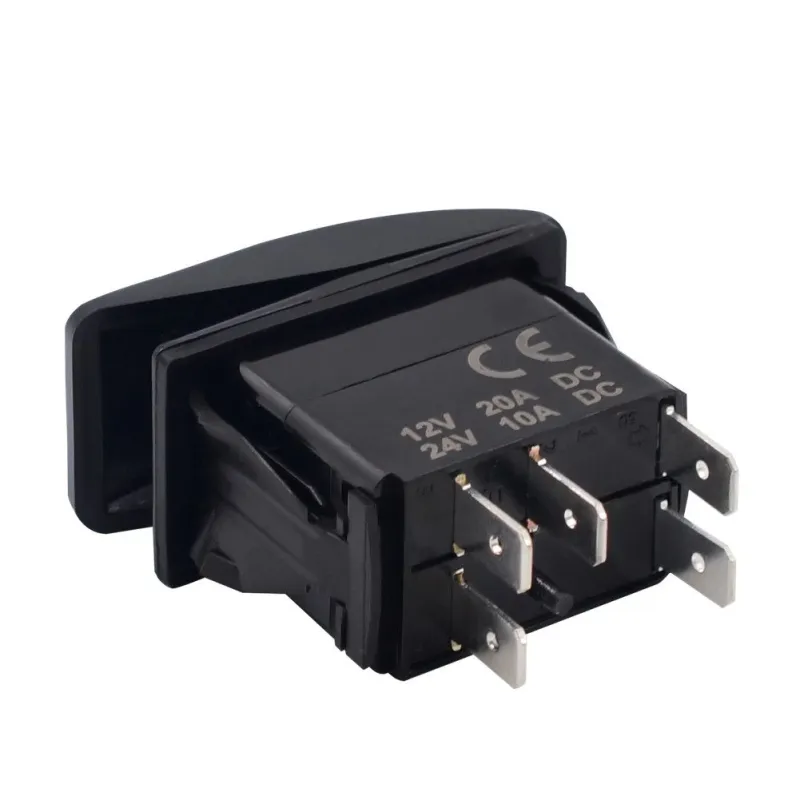 Копче, Бутон, За Вграждане, за LED Лед Бар, Халоген, Задна Светлина, 12V - 24V, Надпис  TRAY LIGHTS , Синя Светлина - 4