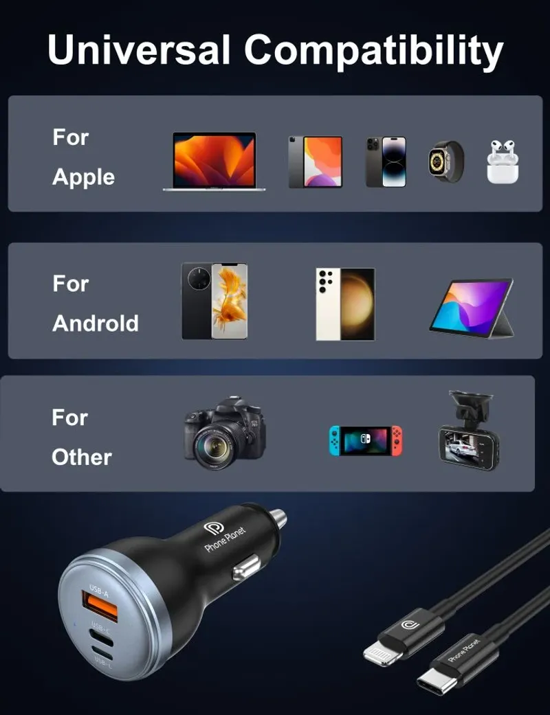Адаптер Phone Planet 12V 80W - 4