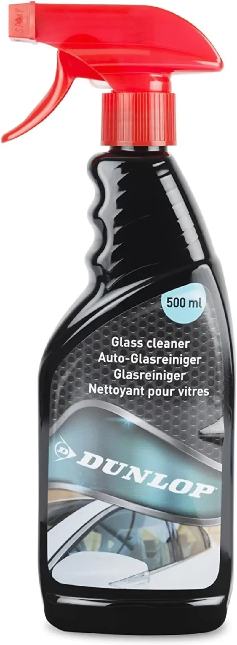 Препарат спрей за почистване на автомобилни стъкла Dunlop 500ml - 0