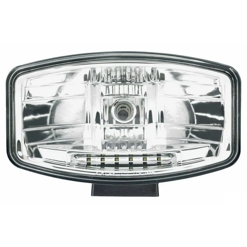 Един 1 Брой Халоген, Фар, 265mm X 161mm, 12V 24V, Крушка H7 + 6 LED ЛЕД Диода, E-Mark, За Камион, Трактор, Багер, Земеделски Машини и др. - 6