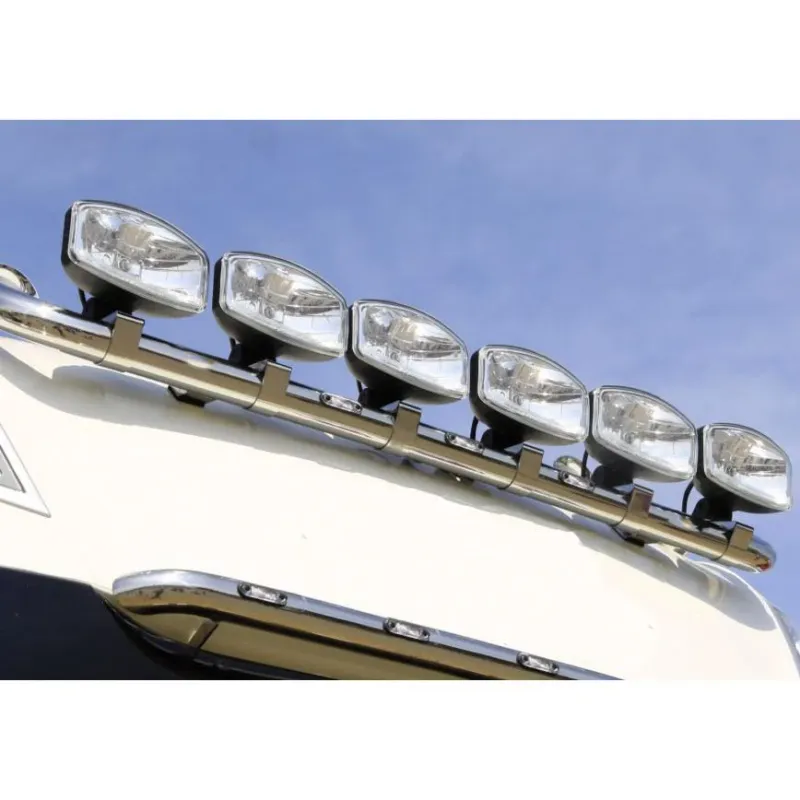 Един 1 Брой Халоген, Фар, 265mm X 161mm, 12V 24V, Крушка H7 + 6 LED ЛЕД Диода, E-Mark, За Камион, Трактор, Багер, Земеделски Машини и др. - 10