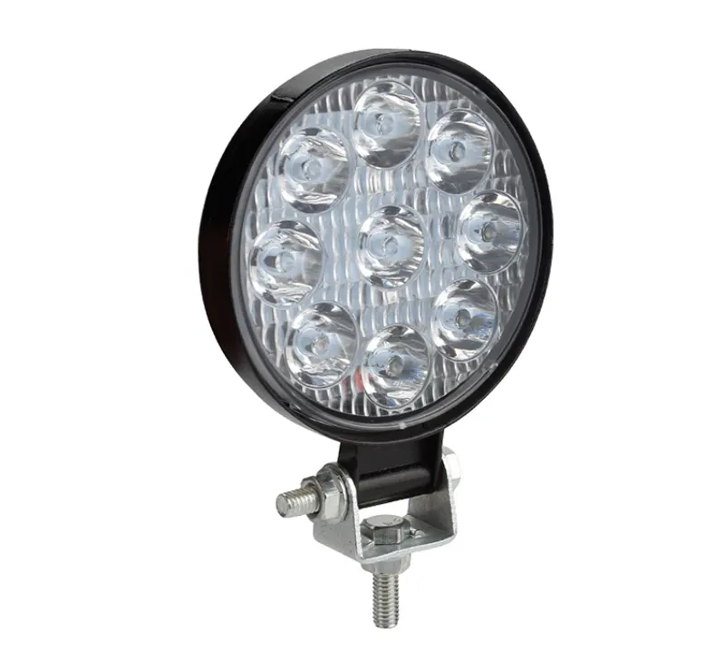 Комплект от 2бр. Мини Лед LED Диоден Фар Халоген Дневни Светлини 12V - 24V за автомобил офроуд бус ван камион - 0