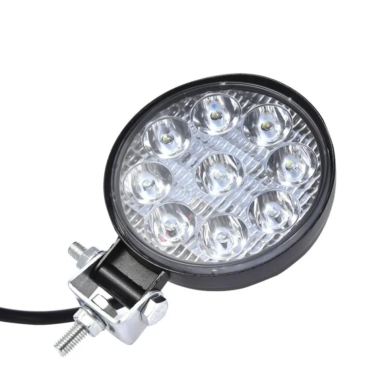 Комплект от 2бр. Мини Лед LED Диоден Фар Халоген Дневни Светлини 12V - 24V за автомобил офроуд бус ван камион - 2