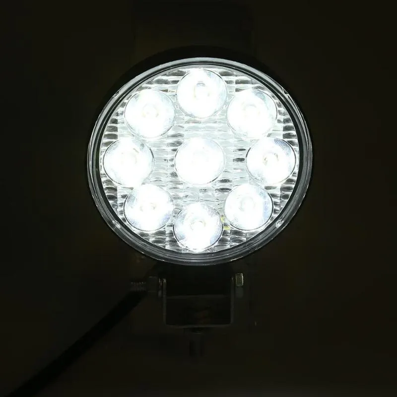 Комплект от 2бр. Мини Лед LED Диоден Фар Халоген Дневни Светлини 12V - 24V за автомобил офроуд бус ван камион - 6