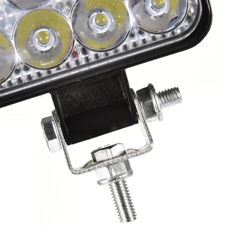 Комплект от 2бр. 48W Мини Лед LED Диоден Фар Халоген Дневни Светлини 12V - 24V за автомобил офроуд бус ван камион - 2