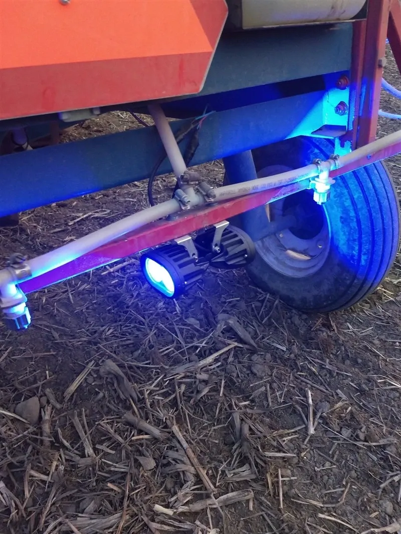 Led Лед работно осветление за щангата на пръскачка струйна лампа фар прожектор халоген синя светлина 12V-24V - 1