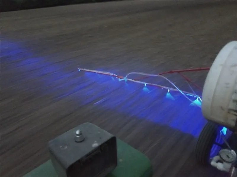 Led Лед работно осветление за щангата на пръскачка струйна лампа фар прожектор халоген синя светлина 12V-24V - 3