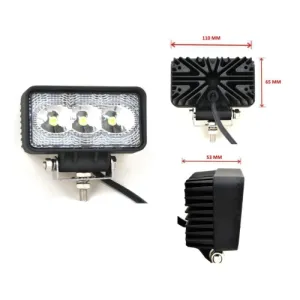 Универсален Мини Лед LED Халоген Фар Работна Лампа 12V - 24V за автомобил офроуд бус ван камион