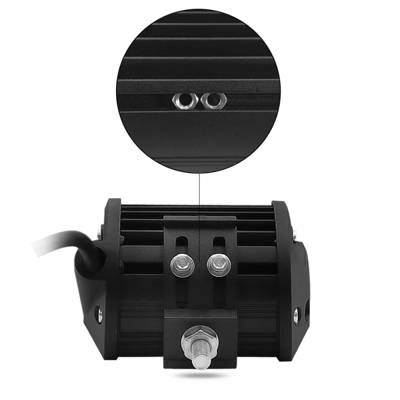 Универсален 72W Лед LED Халоген Фар Работна Лампа 12V - 24V с Насочена Spot Светлина за автомобил офроуд бус ван камион - 8