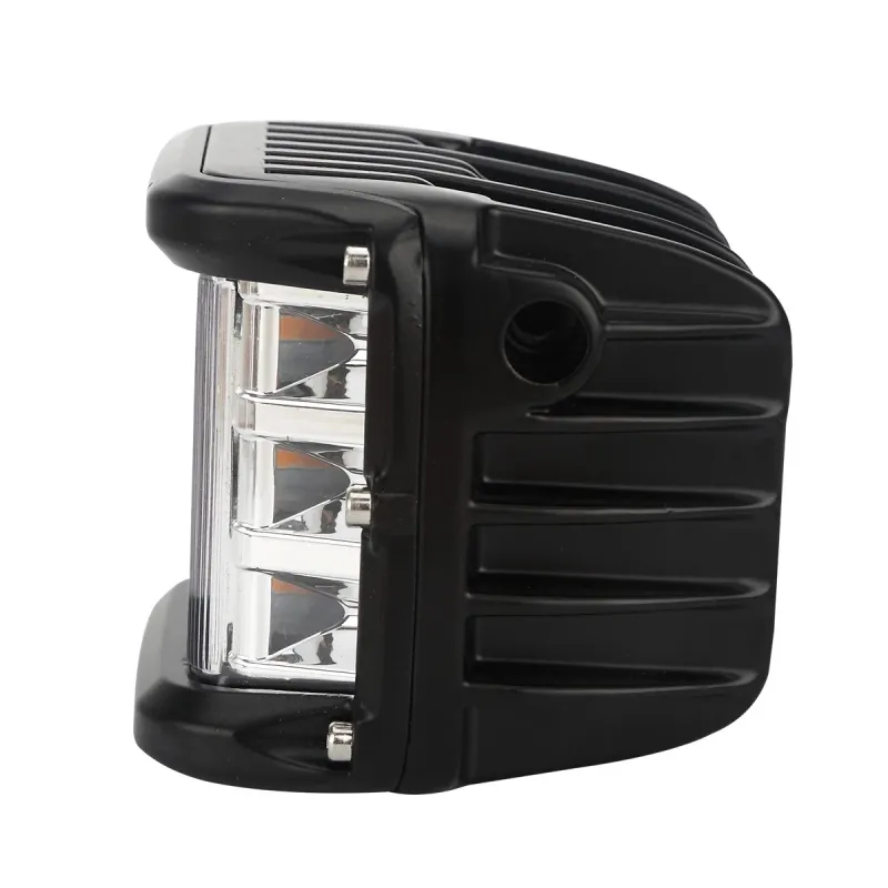 45W Лед Бар Халоген Аварийна Лампа Бяла + Оранжева Светлина 12-24V Dual Light Двойна Светлина Flash Блиц - 2