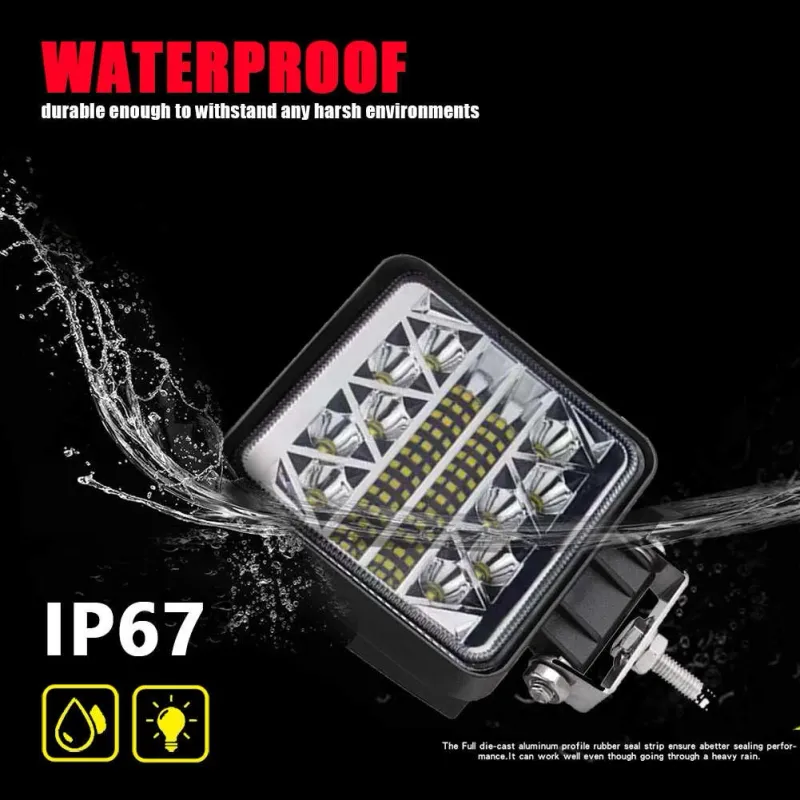 108W 36 LED ЛЕД Диоден Фар Работна Лампа Прожектор Задна Светлина 12V 24V - 2