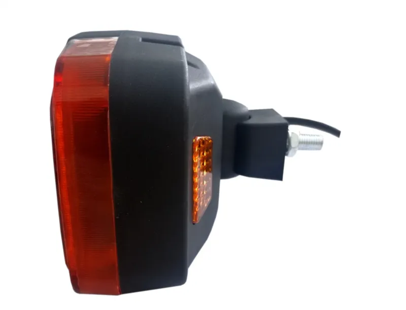 Ляв LED Фар с Мигач, Подходящ за Трактор, Комбайн, Багер, Снегорин и др - 4 диода, 12W, 1000lm - 6