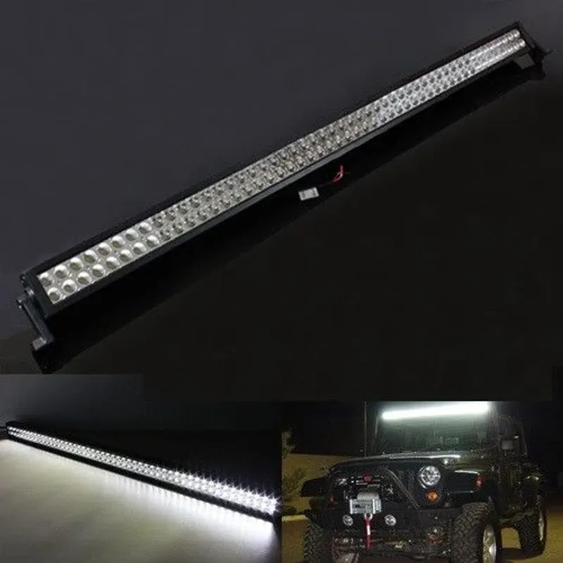 131 См Мощен LED бар 300W 100 LED 12V 24V АТВ, Джип, 4х4, Offroad, Камион - 1