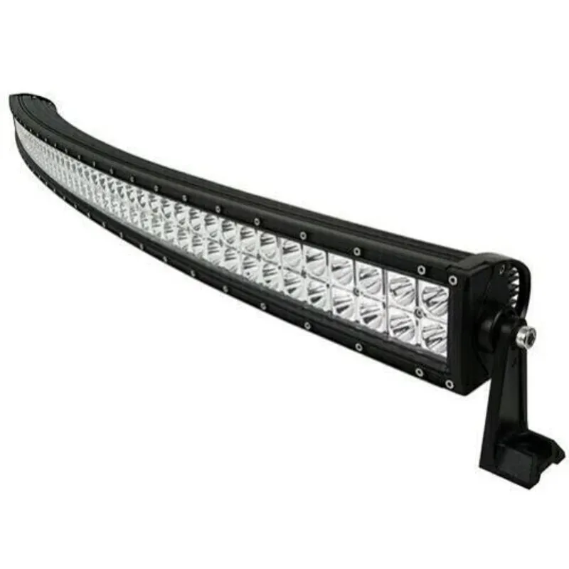 56 cm x 5.5 cm Slim Tънък Извит Мощен Диоден ЛЕД БАР LED Bar 120W 40 Led 12- 24V за Атв Джип 4х4 Offroad Камион Aвтомобил и др. - 4