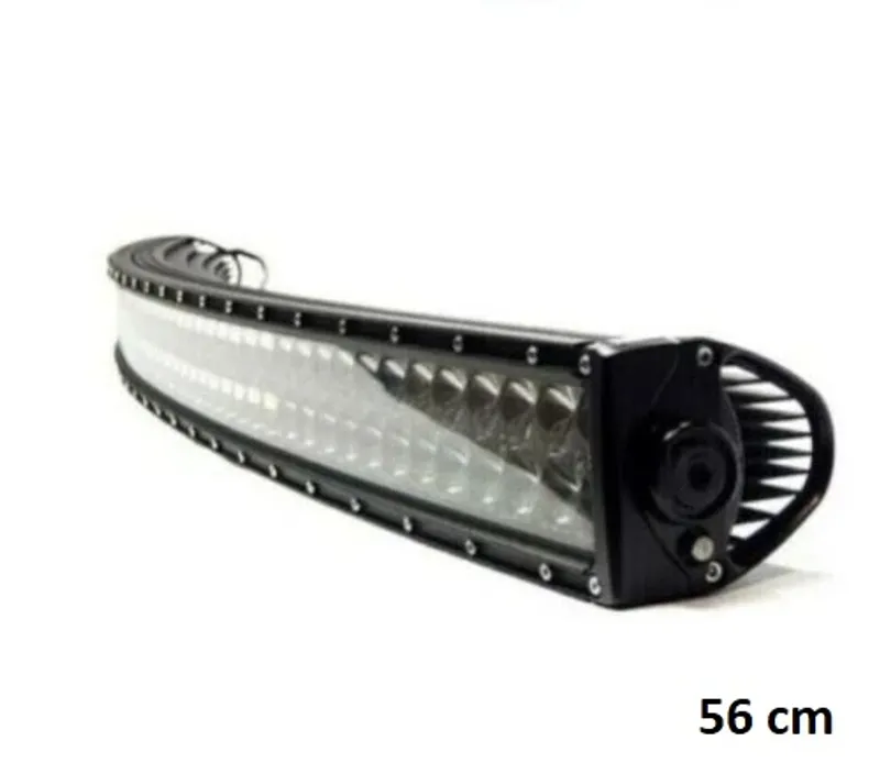 56 cm x 5.5 cm Slim Tънък Извит Мощен Диоден ЛЕД БАР LED Bar 120W 40 Led 12- 24V за Атв Джип 4х4 Offroad Камион Aвтомобил и др. - 0