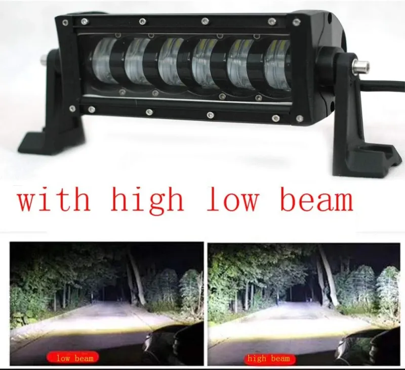 9D 27 СМ Led Bar Лед Бар Hi/Lo Къси Дълги Водоустойчив Удароустойчив 12V 24V 3840 LМ 48W С Лупи Off-Road Лед Бар За Джип ATV - 2