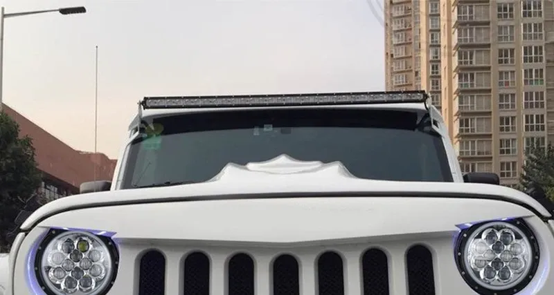 97см 108W Едноредов Мощен Диоден LED Лед Бар Ултра Тънък Халоген Лампа Прожектор 12V 24V за Автомобил АТВ Джип 4х4 Offroad Камион и др. - 4