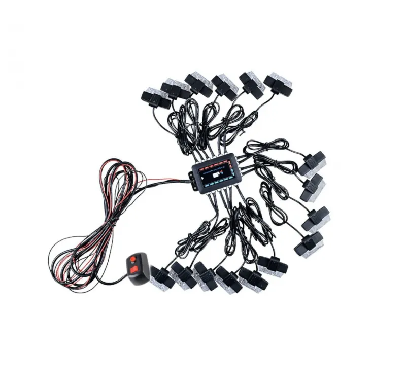 Комплект 16 Броя С Контролер 2 LED Лед Диодна Сигнална Аварийна Блиц Мигаща Светлина Пътна Помощ Платформа 12V - 2