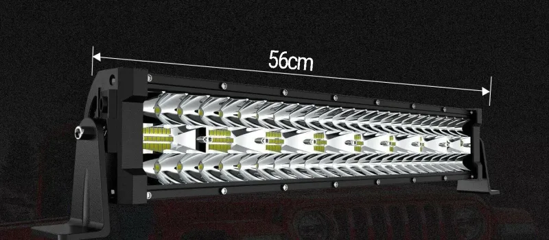 56cм 390W 9D Led Bar Лед Диоден Бар Прожектор Дневна Светлина 12000lm - 3