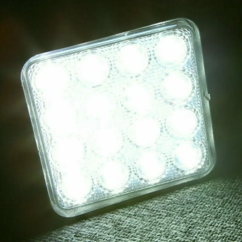 48W Разпръсната Светлина FLOOD ЛЕД 12V 24V LED Диоден Халоген Фар Прожектор Задна Светлина Диодна Лампа - 3
