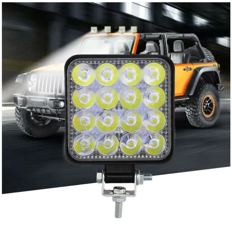 48W Разпръсната Светлина FLOOD ЛЕД 12V 24V LED Диоден Халоген Фар Прожектор Задна Светлина Диодна Лампа - 0